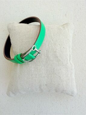*Single Leather Reversible Band Bracelet* KEEP COLLECTIVE Retired *NIP* Green